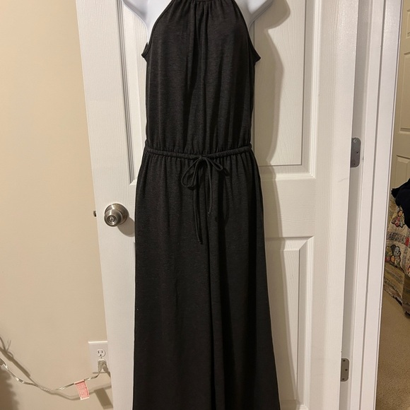 Three Bird Nest Pants - NWT Three Bird Nest Charcoal Knit Halter Jumpsuit